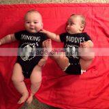 Custom Shirt - Matching Jumpsuits Twins Baby ,Cute Baby Shower Gift thumbnail-1