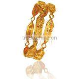 Gold Plated Bangles, Kada Bangles, Plated Bangles Jewelry. thumbnail-1