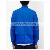 Custom Windbreaker Jacket Zip-up Cotton Twill Jacket In Blue thumbnail-4