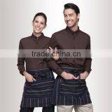 2016 Wholesale Custom Work Uniforms Chef Uniform Men / Women Hotel Waiter Uniforms S-2XL thumbnail-1