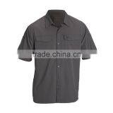 Men Black Leaf Printing Hawaii Polo Shirt thumbnail-3
