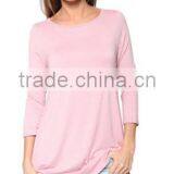 Online Shopping China Clothes Long Flowy Elbow Sleeve Jersey Tunic For Women thumbnail-5
