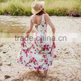 Match Mom And Daughter Clothing Mommy And Me Vintage Style Beach Dress With Flower thumbnail-3