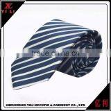 Blue 100% Silk Necktie Custom Tie Woven Printing Necktie thumbnail-2