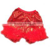 Giggle Moon Remake Girls Matching Icing Short Sequins Pants Girls Chevron Three Ruffles Pants thumbnail-3