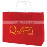 USA Made Gloss Coated Shopping Bag - Made of #63 White Kraft Paper, Dimensions Are 16" x 6" x 13" and Comes With Your Logo thumbnail-1