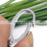 Wholesale 5 PCs Silver Tone Clasp Key Rings 75mm thumbnail-2