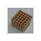 D12mm Neocube Magnet With Gold Coating (N35) thumbnail-1