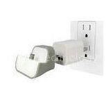 Portable White Samsung / Iphone External Battery Charger With Micro USB Cable