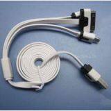Flat 3 in 1 Cable Sync Data Charger Cable thumbnail-3
