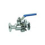 Stainless Steel Sanitary 3-way Ball Valve thumbnail-3