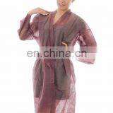 Cheap disposable pp medical non woven kimono for spa