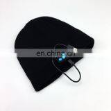 Custom Logo Blue-tooth Wool Knitted Beanie Hat for Men thumbnail-4