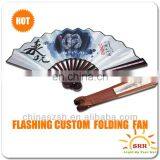 Hot Sale Blinking Light up LED Hand Held Fan for All Party