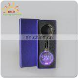 Custom Logo Gift Souvenirs Novelty Led Light up Crystal Keychain With Factory Price OEM Service