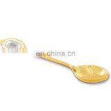 Hot Sale Factory Customized Epoxy Enamel Oval Gold Spoons