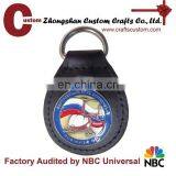 Antique Silver Plate Religious Metal Key Chain thumbnail-2