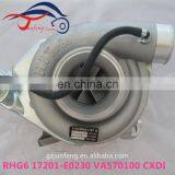 RHG6 Turbo Charger S1760-E0120 VA570100 24100-4480C Turbocharger for Kobelco Excavator SK450 P11C Engine thumbnail-2