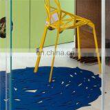 High Quality Lase Cut Green Office Different Shapes Wool Felt Modern Area Rug for Whole Sale thumbnail-3