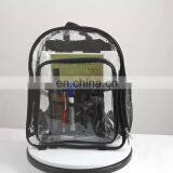 Amazon Hot Sell Daily See Through Clear PVC Backpack Transparent School Bag  For Campus