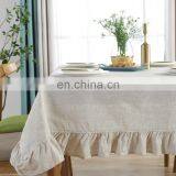 European-style Tablecloth Cotton Linen Lotus Edge Table Cloth Cover Rectangle Table Cloth thumbnail-6