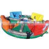 Interactive Game Bungees Running Sports Inflatable Hungry Hippo Chow Down Inflatable Game for Adults Kids