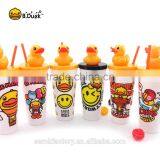 B.Duck Novelty Plastic pp Material Big Straw Bottle for Promotional Gifts thumbnail-5