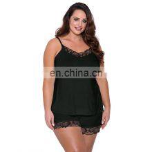 High Quality Women Valentine, Sweet Lace Trim Plus Size Chemise Lingerie/ thumbnail-2