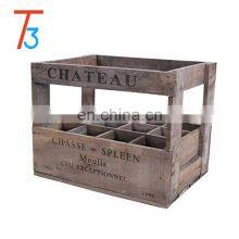 Vintage Style Wooden Whisky Wine Crate Box - 12 Bottle Holder thumbnail-1