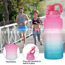Wholesale BPA Unique Shaped Plastic Frosted Beach Classic High Quality Water Bottles thumbnail-3