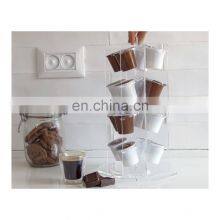 Clear Keurig Coffee Pod Holder Rotate K-Cup Capsule Storage K Cup Revolving Base Counter Top Rack