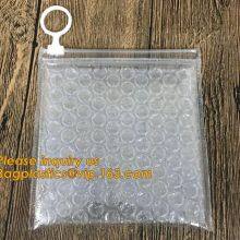 Reusable Metallic Matte Glossy Holographic Ziplock Bags, Reclosable Cosmetic Packing Bubble Pouch Slider Zipper thumbnail-4