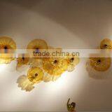 Modern Design Glass Wall Plate in Brown thumbnail-1