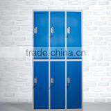 Chinese Manufacturer Metal Furniture Changing Room KD Structure Powder Coated 6 Door Storage Steel Locker/wardrobe thumbnail-3