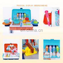 Educational Pretend Cooking Play Toy 23Pcs Plastic Kitchen Set Toy Kids Kitchen Toy Sets thumbnail-2