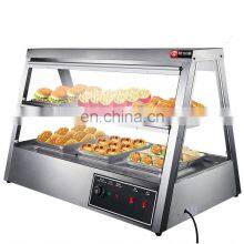 Commercial Food Warmer Display Case Glass Food Warmer Display Showcase Models and Sizes Are Available for Canteen Restaurant thumbnail-2