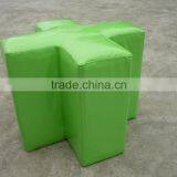 Leather Colorful Candy Feet Stool Wood Frame Stool thumbnail-2