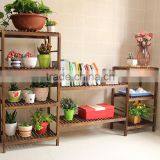 The Combination of Multilayer Solid Wood Flower Shelf Rack of Large Capacity High Flower Floor Type Shelf Display thumbnail-2