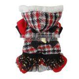 Nordic Style Plovers and Down Four Feet Warm Red Dog Clothing thumbnail-5
