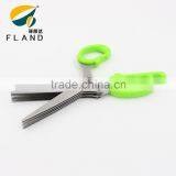 YangJiang Factory Manufacture Multi Layers Kitchen Scissors With pp Handle Stainless Steel 5 Blades Herb Scissors