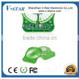 NEW! Rechargable Super Strong Wind Mini Fan Small Table Fan Desk Fan With Adjustable Speed and LED Flashlight thumbnail-4