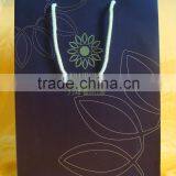 Luxury Black Paper Shopping Bag, Customer Design Packaging Bags thumbnail-6