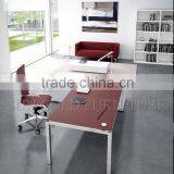 Modern Manager Table Elegant Executive OfficeTempered Glass Desk(SZ-OD491) thumbnail-3