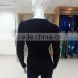 Diamond Stitch and Beading on Front 12gg V Neck Long Sleeve Kintted Sweater Pullover thumbnail-2