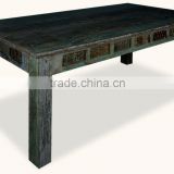 Antique Carving Wood Dining Table, Indian design Carved Dining table, Vintage Heritage look Indian wood carvings dining table