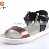2015 new design pvc upper jelly shoes pu outsole melissa shoes roman lady sandals