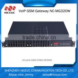 4 channels voice over ip GSM gateway / pstn to gsm