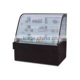 PK-JG-HW1200 Elegant Shape,Safe and Easy to Operate Heating Scries for Supermarket Luxury Free Standing Double Arc Cake Showca thumbnail-1