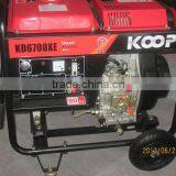 5KW Open Fame Air Cooled Diesel Generator-KDF6700XE