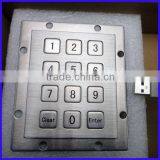 Stainless Steel 12 Keys Keypad